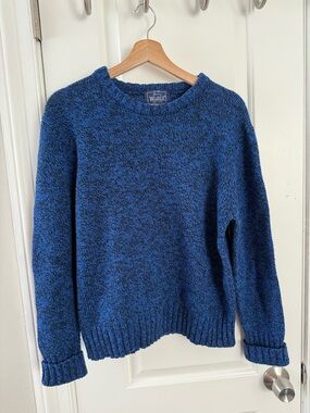Woolrich Blue Crewneck Sweater -Classic Knit